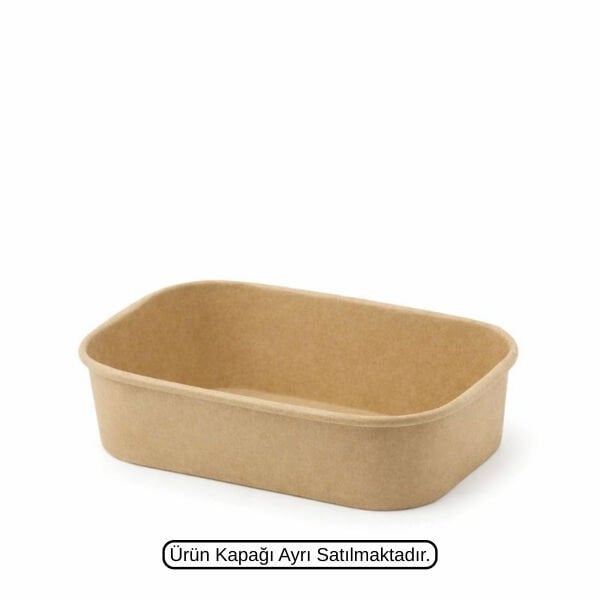 20 OZ 500 ML DİKDÖRTGEN KAĞIT KASE KRAFT GÖNCAY 300 ADET