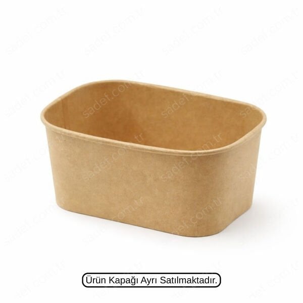 32 OZ 1000 ML DİKDÖRTGEN KAĞIT KASE KRAFT GÖNCAY 300 ADET