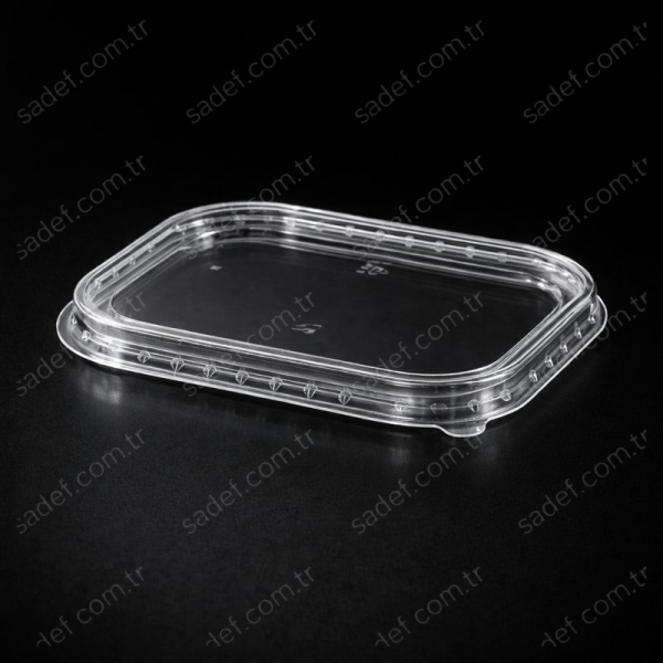 PET 120X170 MM DİKDÖRTGEN KASE KAPAĞI 300 ADET