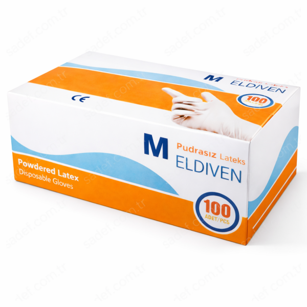 PUDRASIZ LATEX ELDİVEN MEDİUM 100 AD X 20 PAKET