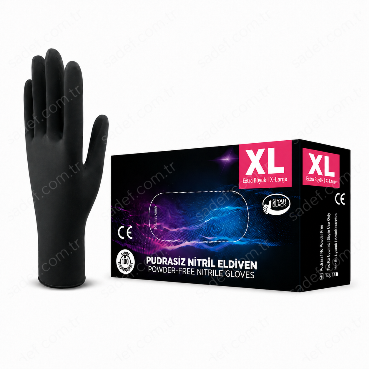EXTRA SİYAH NİTRİL ELDİVEN X LARGE 100 AD ( 5,25 GR )