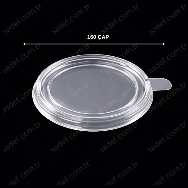 PET KAPAK ŞEFFAF 160 ÇAP PAP1750 KARTON KOVA OREGO 300 ADET