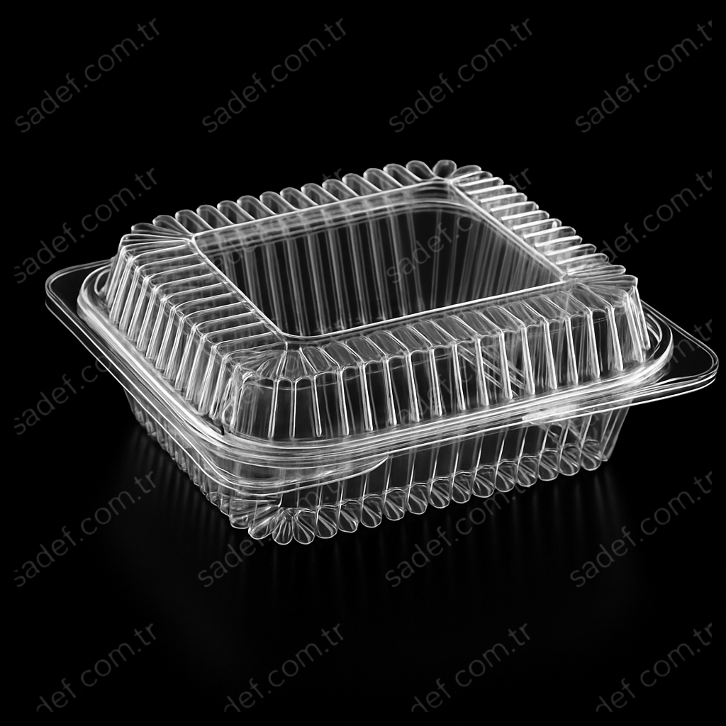 L-355 LİMERA PET KARE SALATA KABI 1000 ML 43 GR 225 ADET
