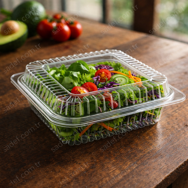 L-355 LİMERA PET KARE SALATA KABI 1000 ML 43 GR 225 ADET