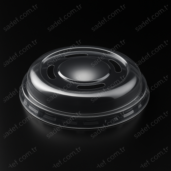 LK-233 DELİKLİ BOMBE KAPAK Ø118 MM HUMUS LİMERA 6 GR ŞEFFAF 100 ADET