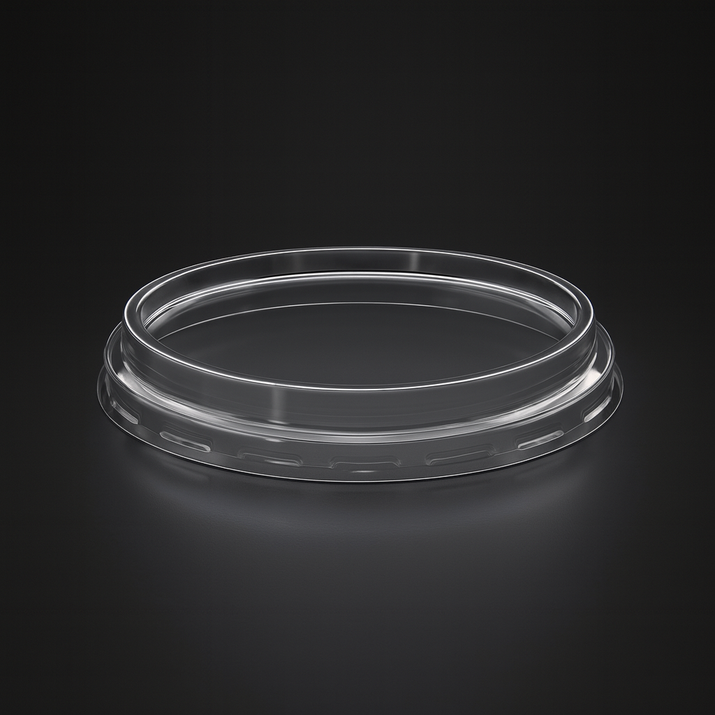 LLK-232 DÜZ YÜKSEK KAPAK Ø118 MM HUMUS Ø118 MM LİMERA 6 GR ŞEFFAF 100 ADET