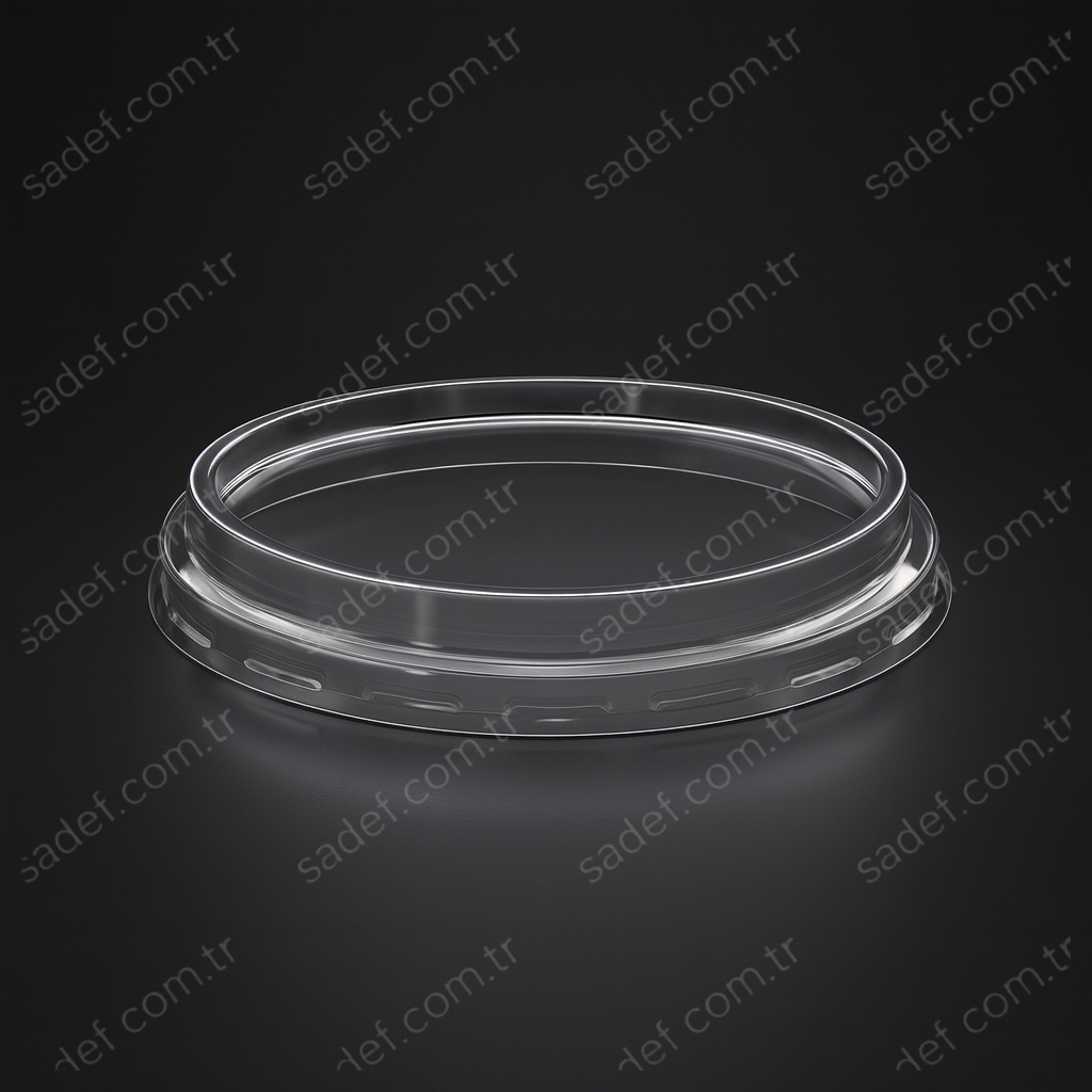 LK-232 DÜZ YÜKSEK KAPAK PET MEZE Ø118 MM LİMERA 6 GR 100 ADET