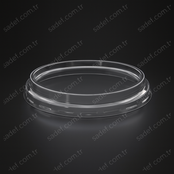 LK-232 DÜZ YÜKSEK KAPAK PET MEZE Ø118 MM LİMERA 6 GR 100 ADET