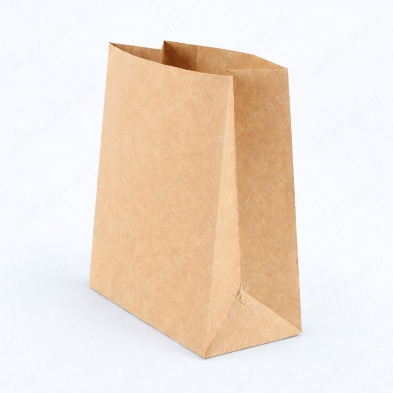 SAPSIZ KRAFT KAĞIT TORBA 18X25X9 CM 100 ADET