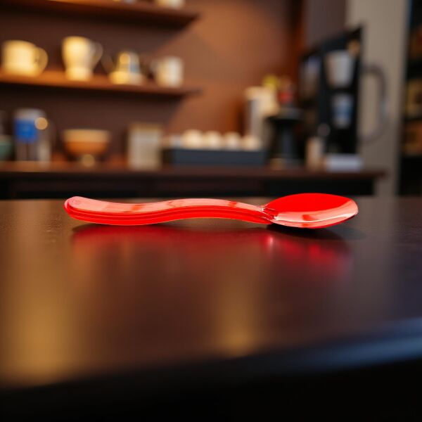 KIRMIZI LÜX SUP DALGALI DONDURMA & TATLI KAŞIK 2,5 GR 100 ADET X 20 PAKET