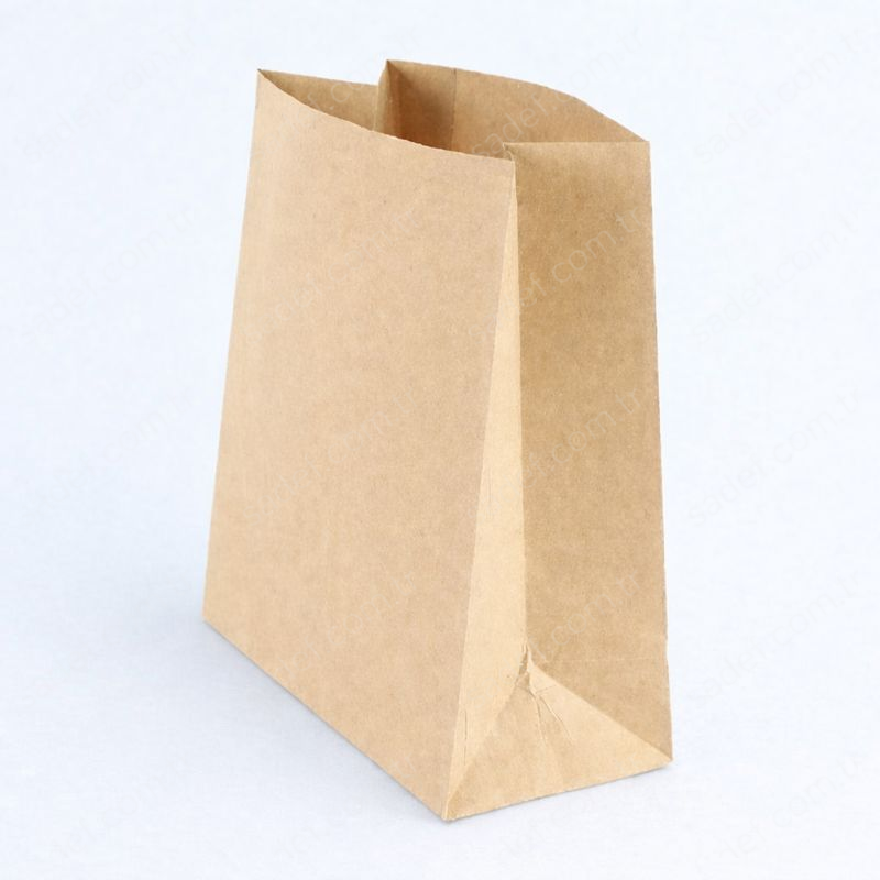SAPSIZ KRAFT KAĞIT TORBA 22X28X11 CM 100 ADET