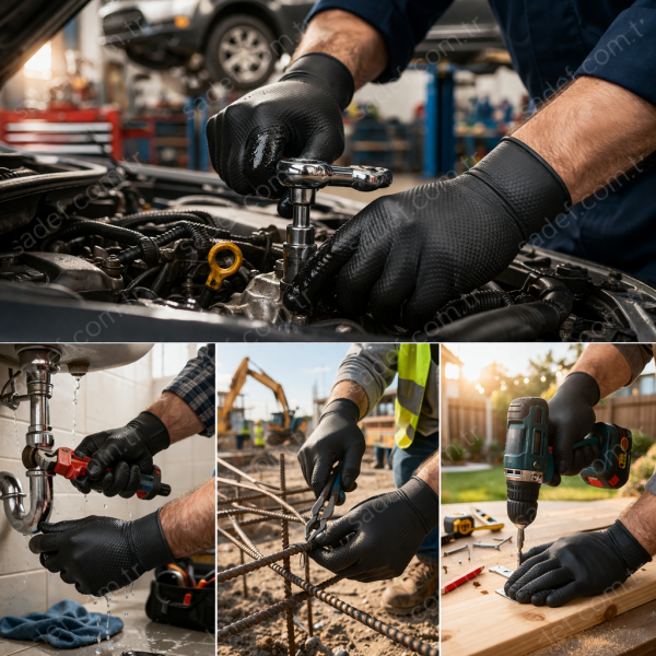 DUX EKSTRA KALIN ELDİVEN SİYAH LARGE 50 ADET