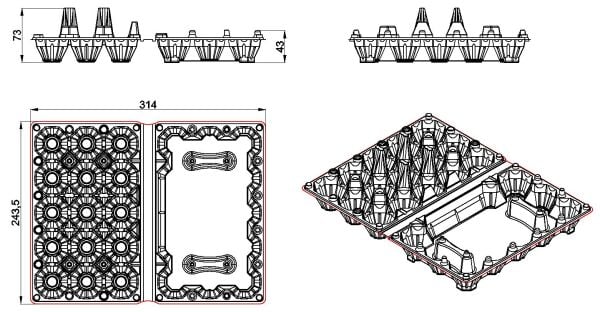 L-715 LİMERA YUMURTA VİYÖLÜ 15 Lİ 35 GR 400 ADET