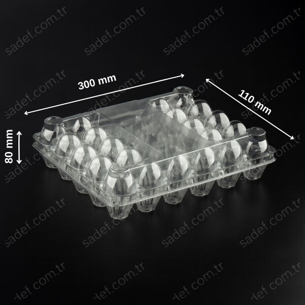 L-730 LİMERA PET YUMURTA VİYÖLÜ 30 LU GÖVDE + KAPAK 80 GR 100 ADET