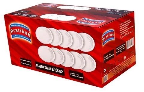 10 LU 19 CM BÜYÜK BOY PLASTİK TABAK X 50 PAKET