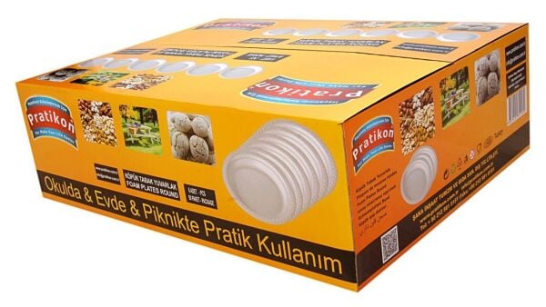 6 LI KÖPÜK YUVARLAK TABAK X 50 PAKET