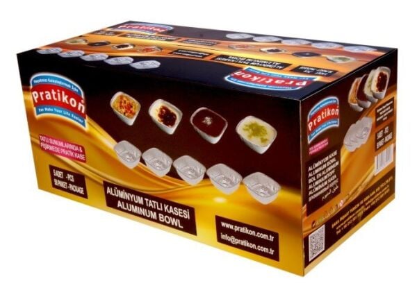 5 Lİ SÜTLAÇ KASE ALÜMİNYUM X 50 PAKET