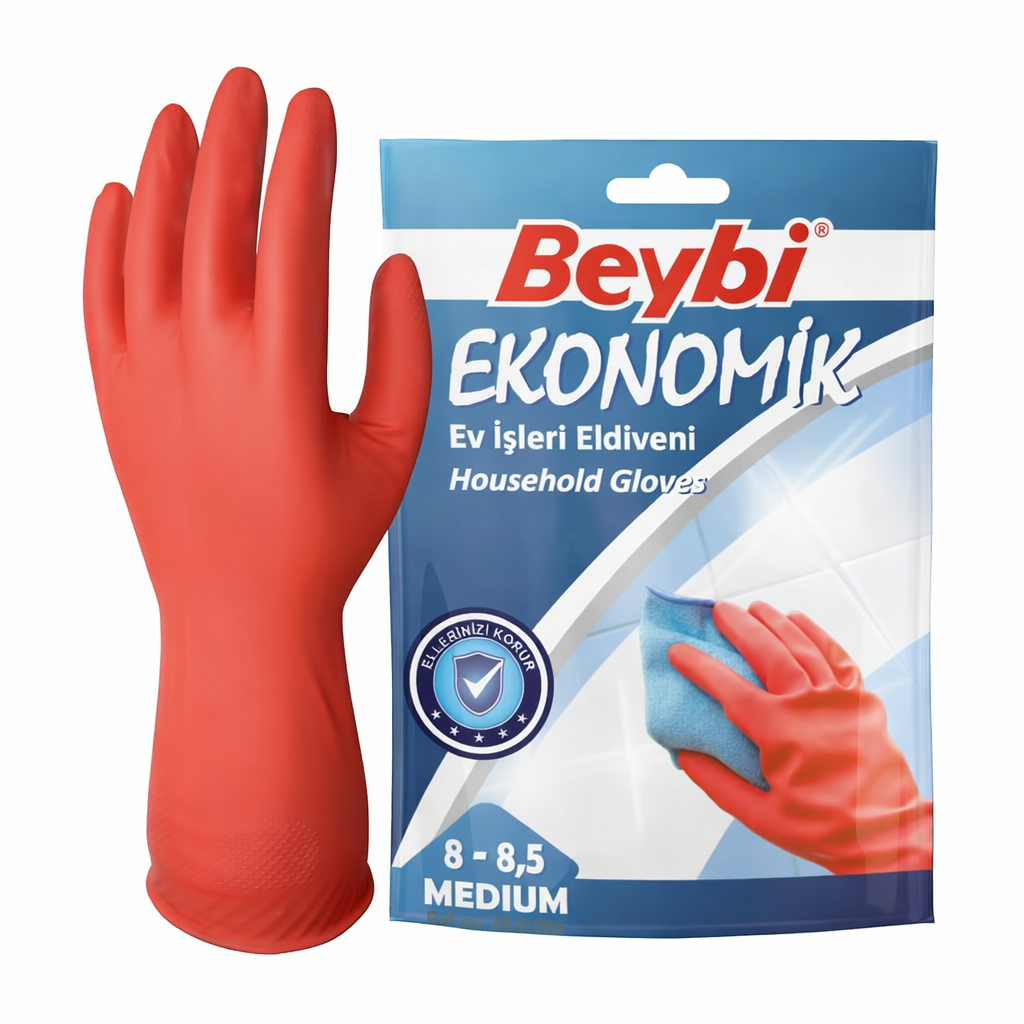 BEYBİ 8-8,5 BULAŞIK ELDİVENİ MEDIUM 1 ÇİFT X 200 ADET