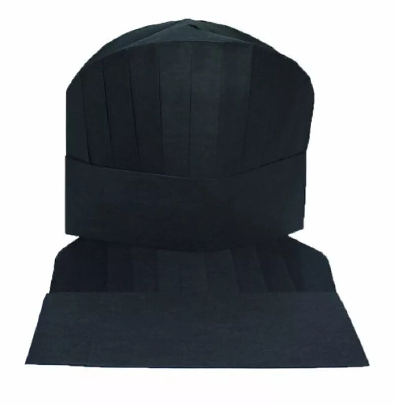 SİYAH AŞÇI KEPİ TELA 24 CM 20 ADET