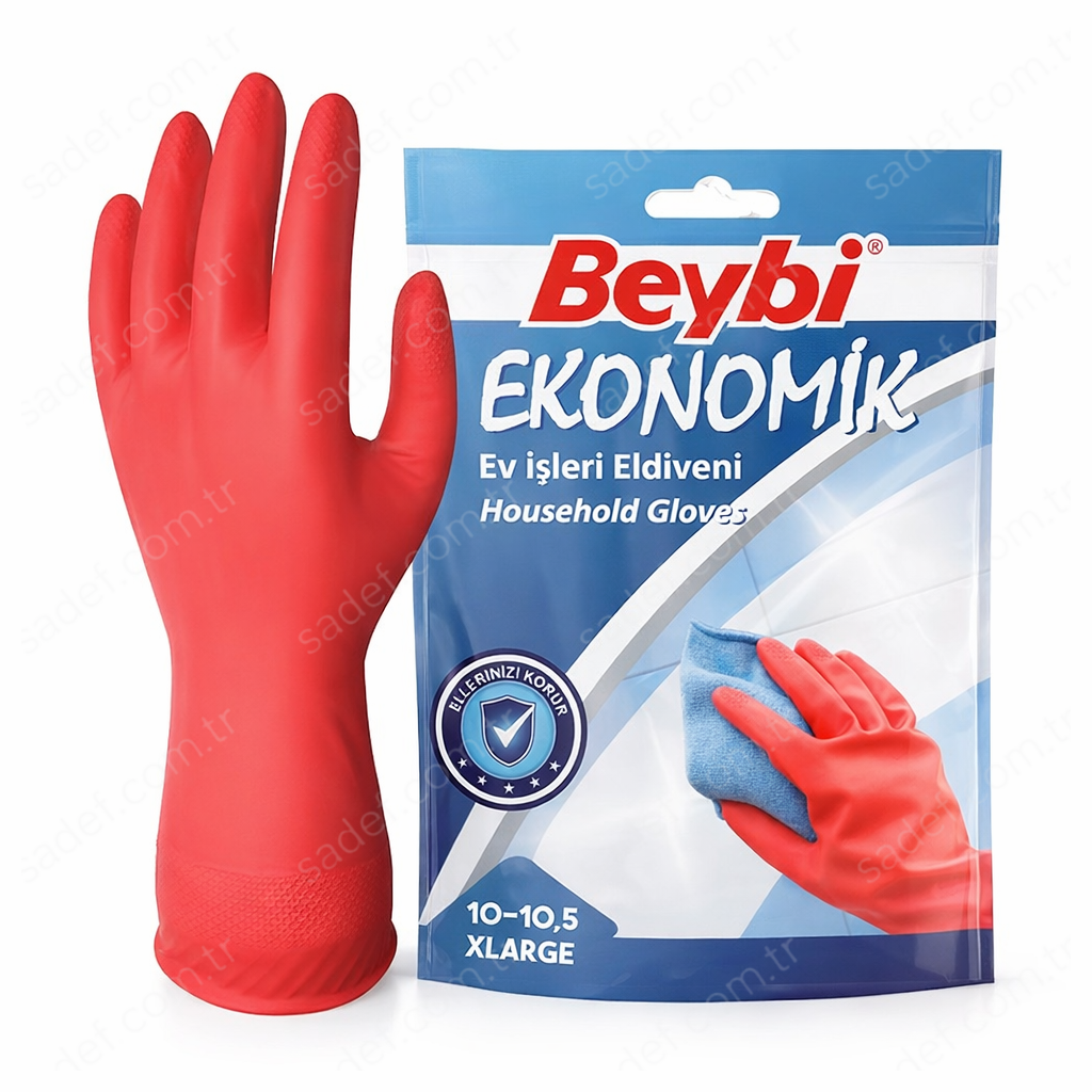 BEYBİ 10-10,5 BULAŞIK ELDİVENİ X LARGE 1 ÇİFT X 25 ADET