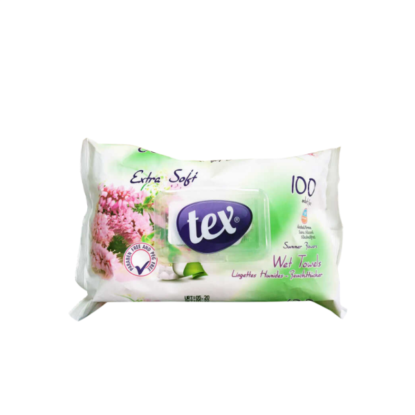 TEX ISLAK MENDİL 100 AD X 24 PK