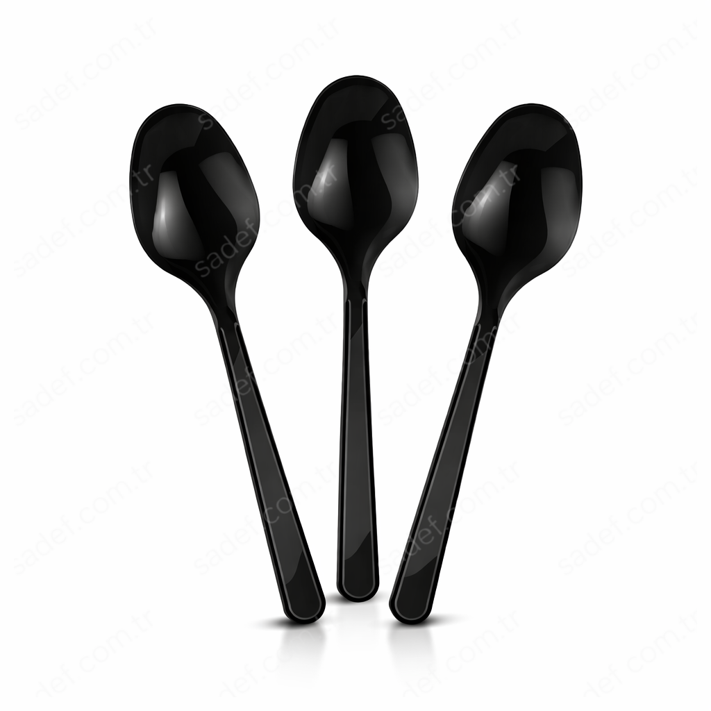 SİYAH PLASTİK LÜX KAŞIK 3,9 GR 100 ADET