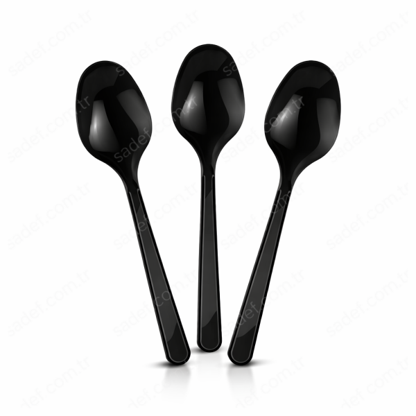 SİYAH PLASTİK LÜX KAŞIK 3,9 GR 100 ADET