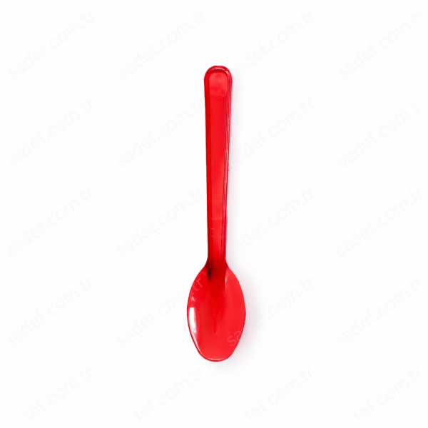 KIRMIZI LÜX SUP DALGALI DONDURMA & TATLI KAŞIK 2,5 GR 100 ADET