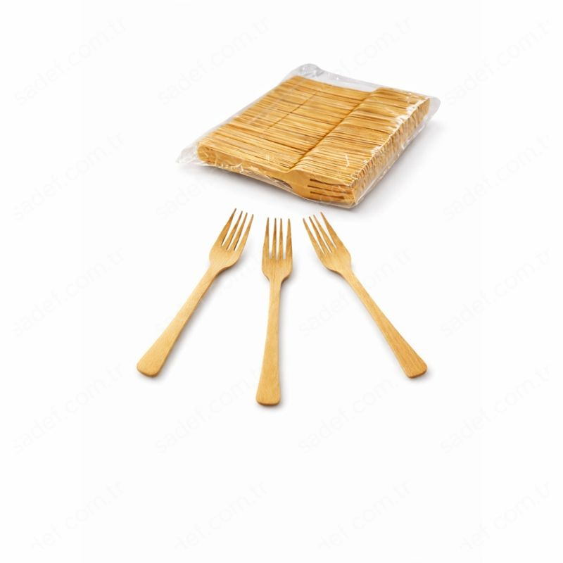 ORGANİK AHŞAP ÇATAL 16 CM 100 ADET