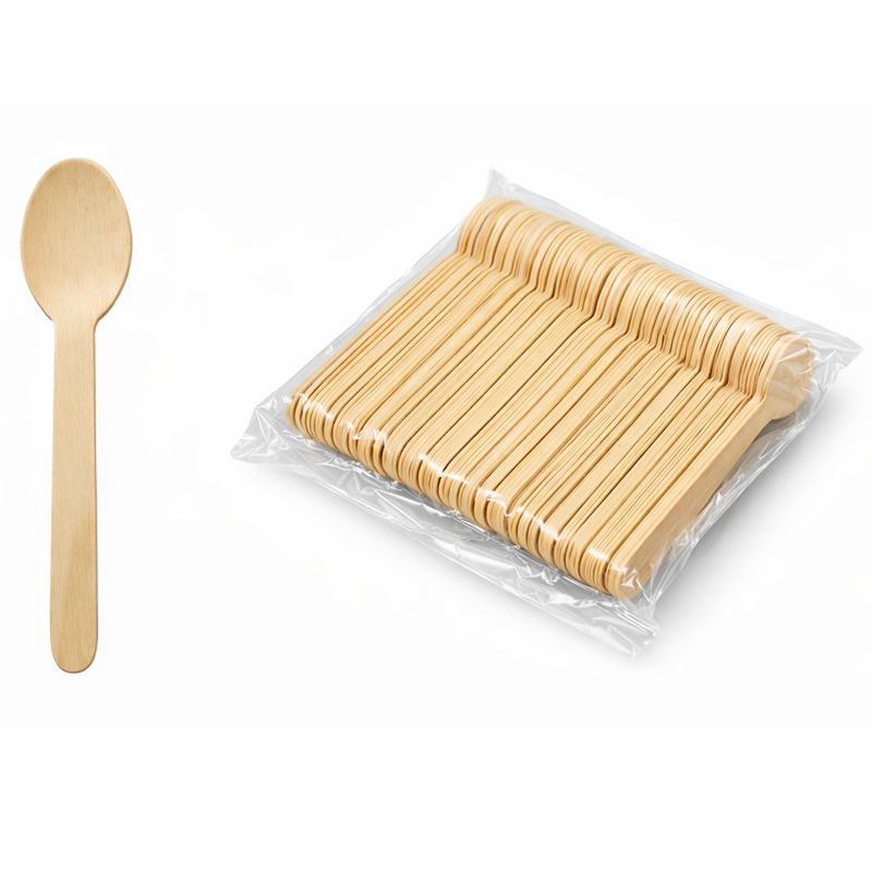 ORGANİK AHŞAP KAŞIK 16 CM 100 ADET