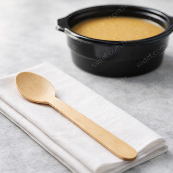 ORGANİK AHŞAP KAŞIK 16 CM 100 ADET