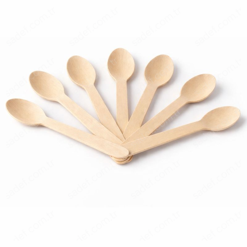 SUP TATLI ORGANİK AHŞAP KAŞIK 11 CM 100 ADET