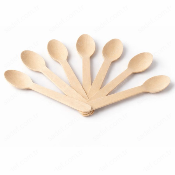 SUP TATLI ORGANİK AHŞAP KAŞIK 11 CM 100 ADET