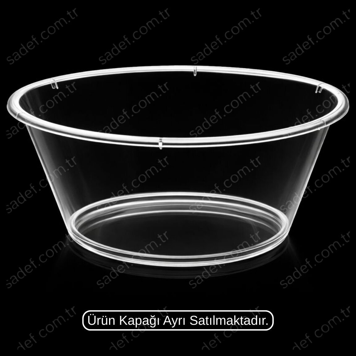 MAY307 ÇAP 125 KRİSTAL 330 CC V KASE ŞEFFAF 600 ADET