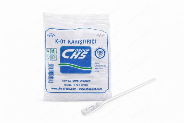 CHS PLASTİK KARIŞTIRICI 0,37 GR 500 AD ŞEFFAF X 60 PAKET
