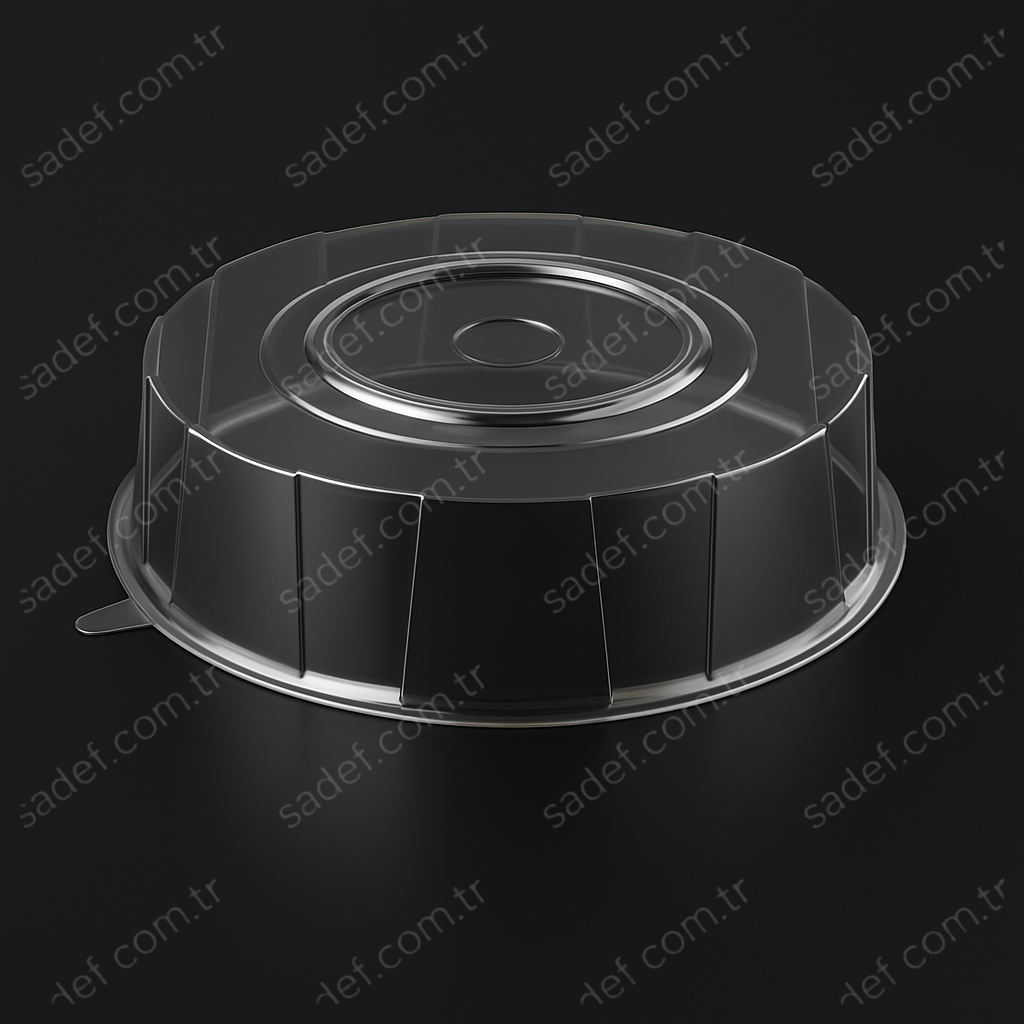 L-409 LİMERA PET DÜZ KENARLI PASTA KAPAĞI -Ø25 H6 41 GR 200 ADET
