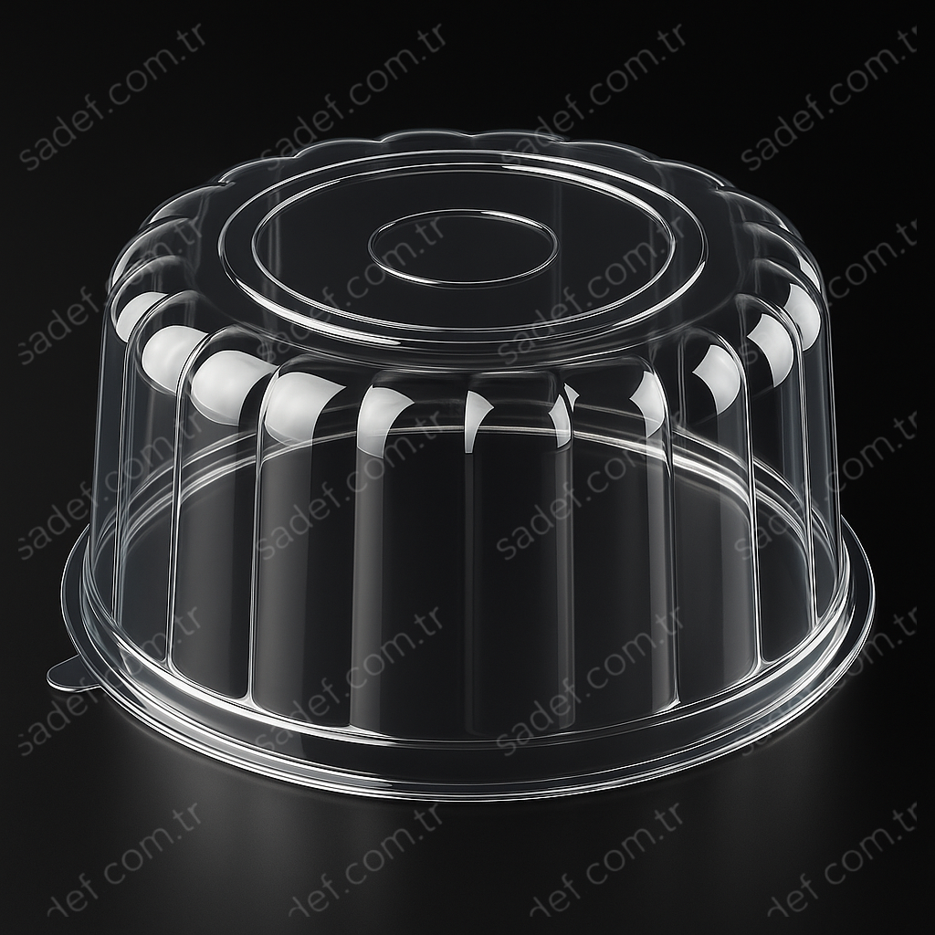 L-420 LİMERA Ø29 PET OVAL KENARLI PASTA KAPAĞI 63 GR 200 ADET