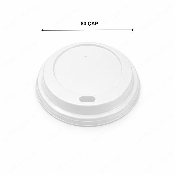 80 MM 8 - 9 - 12 OZ SICAK KAPAK 2,7 GR GÖNCAY BEYAZ 100 ADET