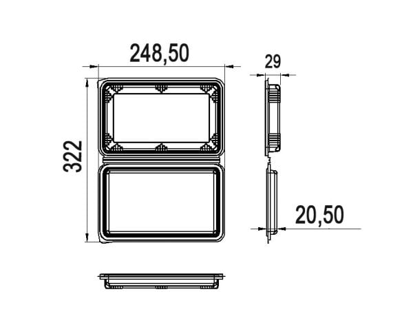 L-070 LİMERA SIZDIRMAZ BAKLAVA KABI 500 CC 30 GR 400 ADET
