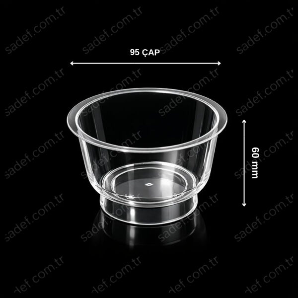 DC03 AYAKLI KASE 200 ML PS ŞEFFAF 600 ADET
