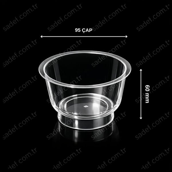 DC03 AYAKLI KASE 200 ML PS ŞEFFAF 600 ADET