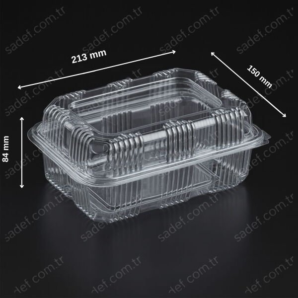 L-080-Y LİMERA KURABİYE KABI 1000 CC YÜKSEK KAPAK 27 GR 400 ADET