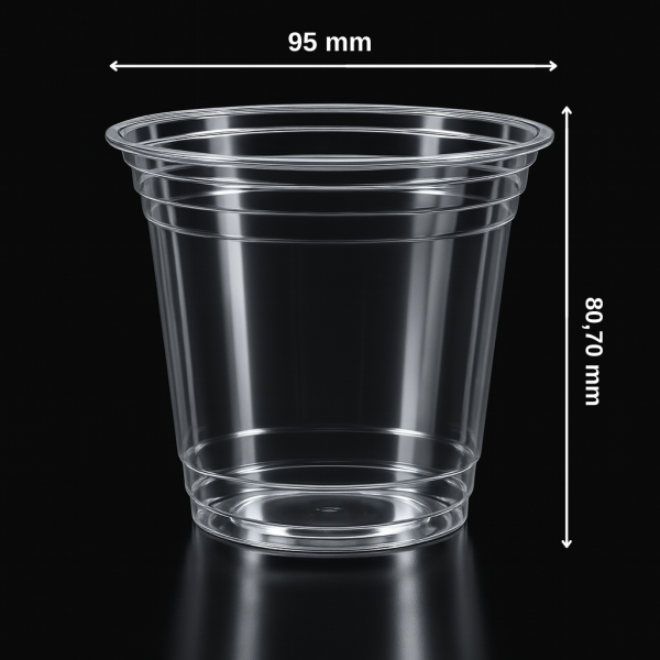 Limera 8 OZ (250 ml) Şeffaf PET Bardak 6,8 GR – Soğuk İçecekler İçin | LB-08