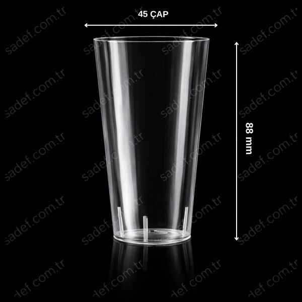 RD90 MİNİ BARDAK 100 ML PS ŞEFFAF 25 ADET