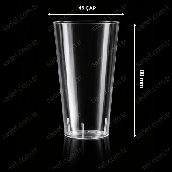 RD90 MİNİ BARDAK 100 ML PS ŞEFFAF 25 ADET