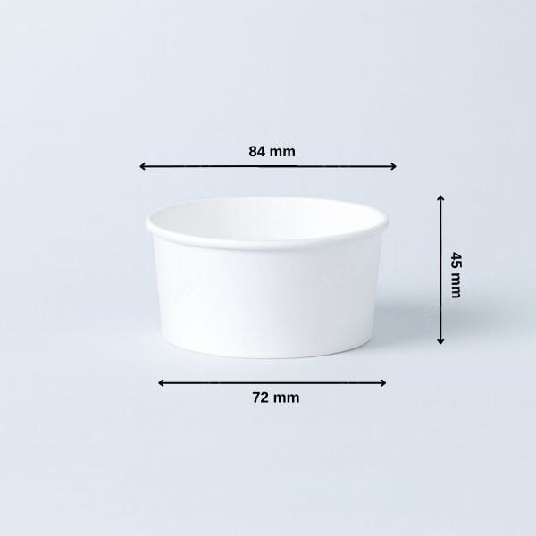 BEYAZ ARNES YAYVAN 100 CC BASKISIZ KARTON DONDURMA KASE 1000 ADET