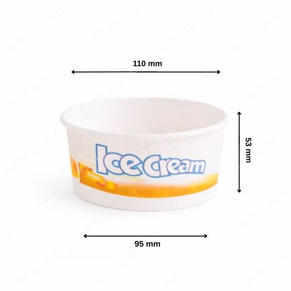 ARNES 300 CC BASKILI KARTON DONDURMA KASE 500 ADET