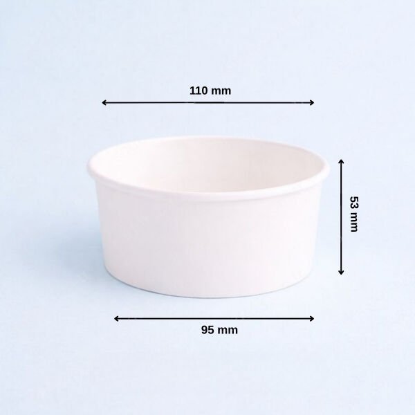 BEYAZ ARNES 300 CC BASKISIZ KARTON DONDURMA KASE 500 ADET