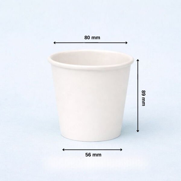 BEYAZ ARNES 8 OZ BASKISIZ KARTON BARDAK SICAK 2000 ADET