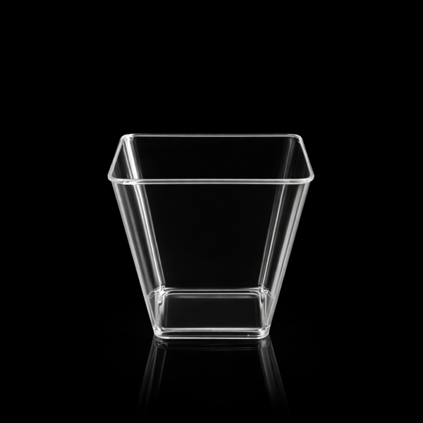 60 CC PRİZMA - KÜBİK KASE ŞEFFAF 50 ADET